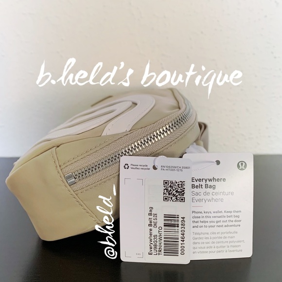lululemon Everywhere Belt Bag in Trench/White Opal Logo OS (1L) Brand New NWT - Picture 2 of 15